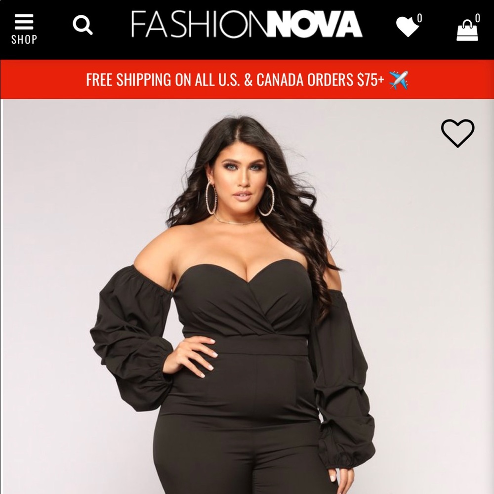 Off the shoulder jumpsuit